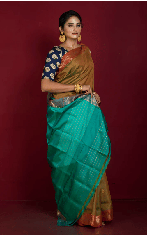 Exclusive Designer Katan Silk Saree With Blouse Piece At Lowest Price view 2