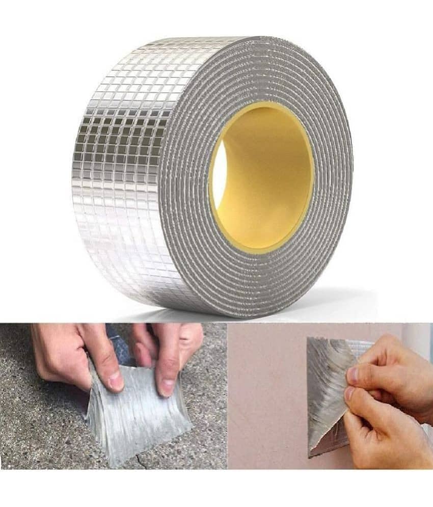 Leakage Repair Waterproof Tape for Pipe Leakage Roof Water Leakage Solution Alum - Silver Single Sided Duct Tape ( Pack of 1 ) view 2