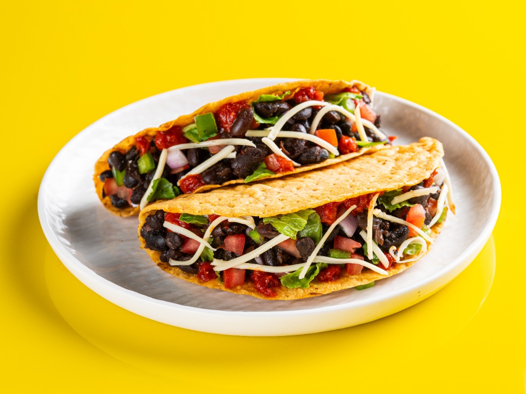 Black Bean Hard Shell Tacos
