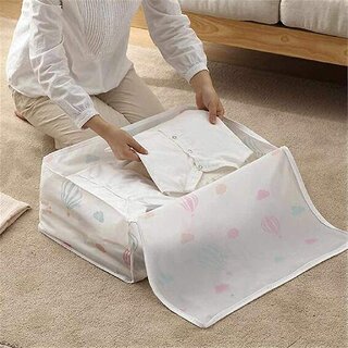 Minha Under bed blanket storage bag with zip lock,waterproof folding printed washable transparent blanket organizer bags view 2