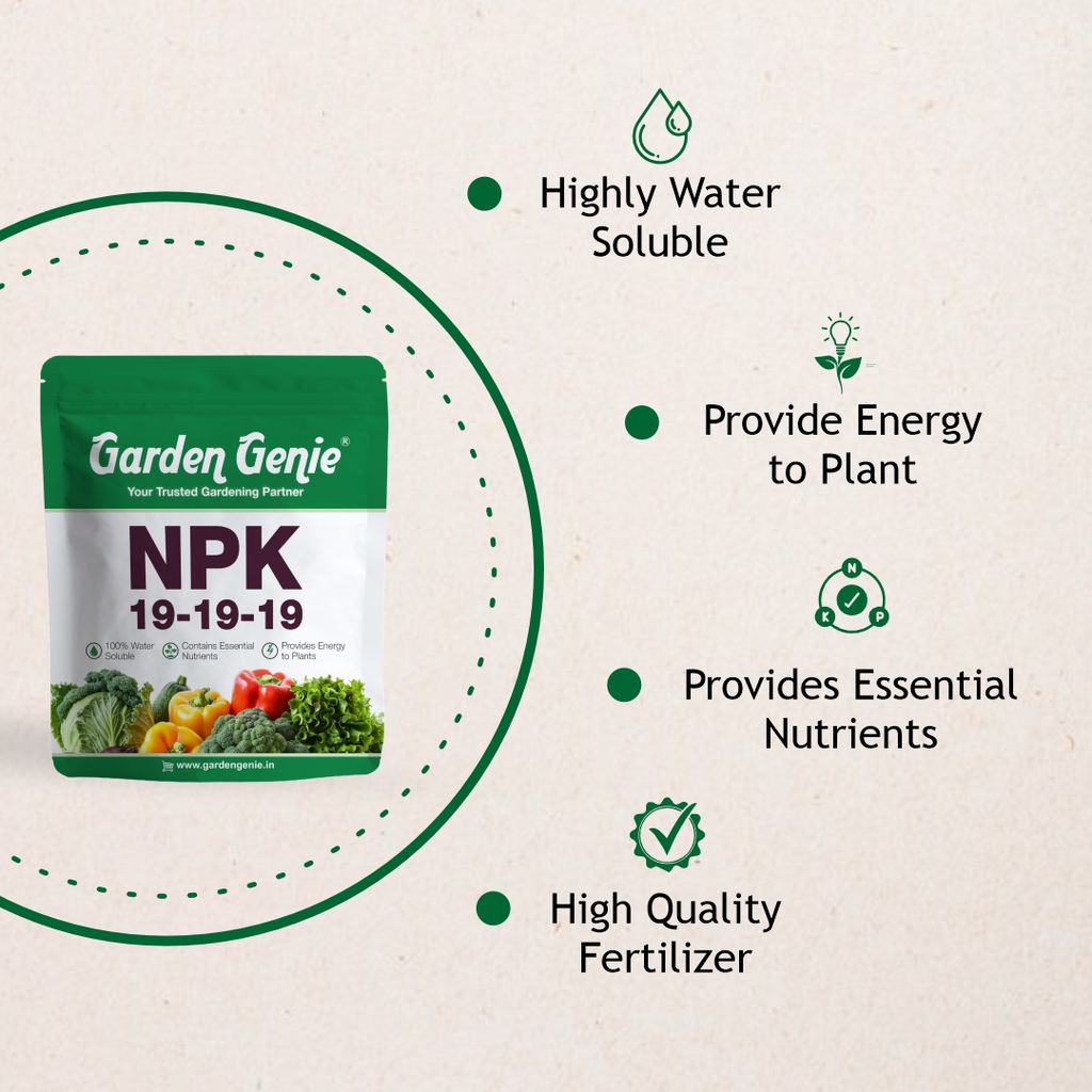 Garden Genie Npk 19 19 19 Fertilizer For Plants 800g I 100% Water Soluble I Complete Plant Food For Gardening, Growth Boost and Flowering, Powder view 2