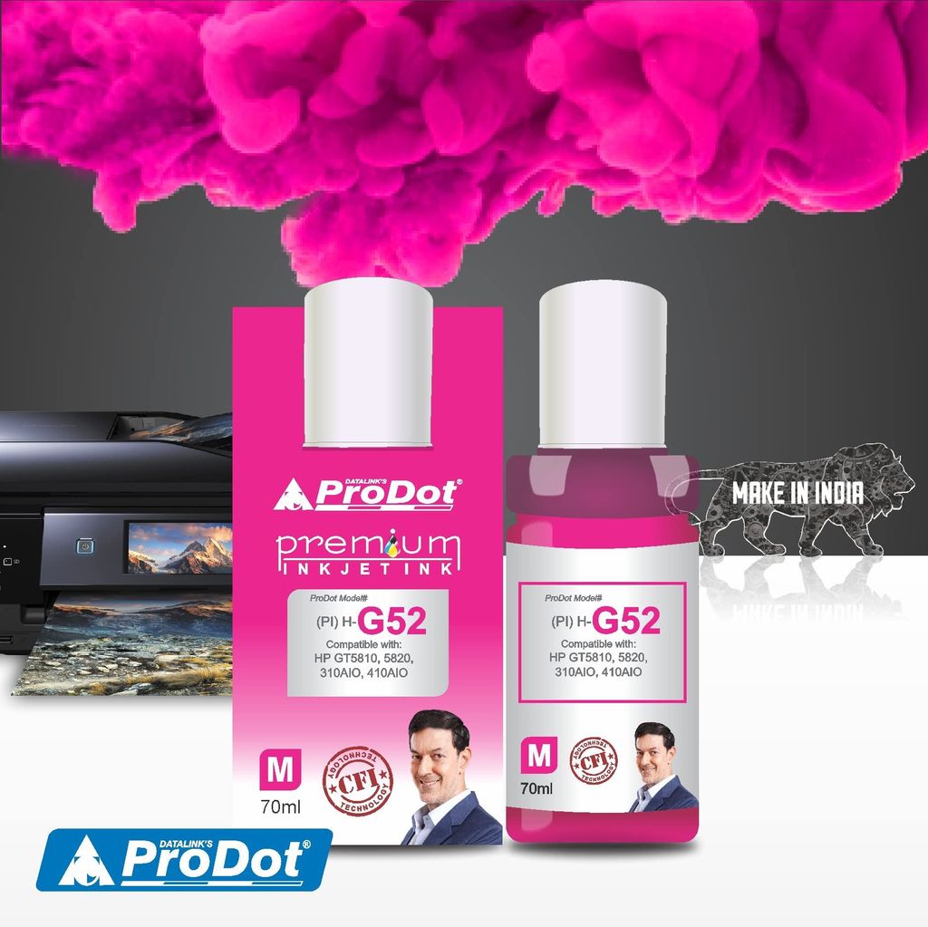 ProDot GT51 GT52 GT 51/52 Inkjet Ink Refill Compatible with HP Deskjet GT5810, 5811, 5820, 5821 Ink Tank AIO 310, 315, 319, 410, 415, 419 Ink Tank Printers view 2