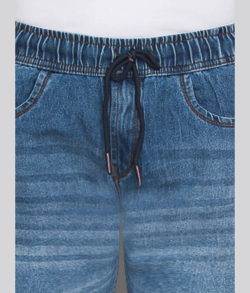 plounge Blue Denim Men's Shorts ( Pack of 1 ) view 2