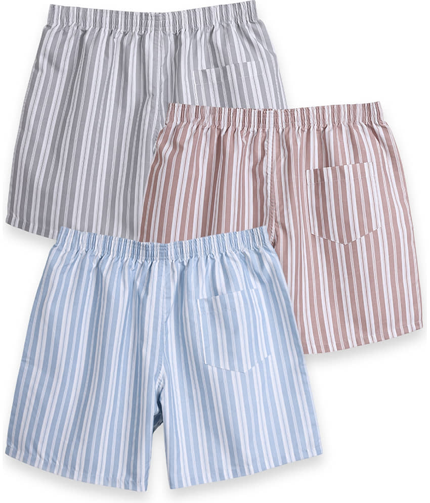 Supersquad Pack of 3 Cotton Blend Boxers For Men's ( Multicolor ) view 2