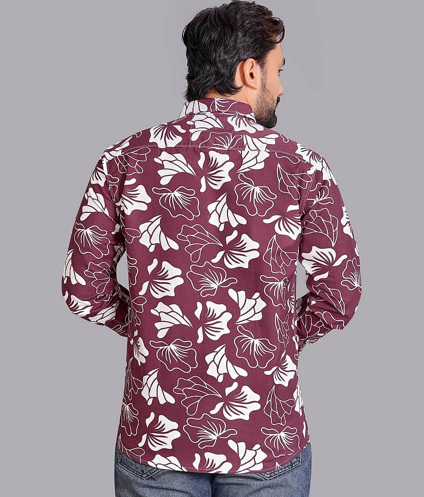 ADWYN PETER 100% Cotton Regular Fit Printed Full Sleeves Men's Casual Shirt - Multicolor 1 ( Pack of 1 ) view 2