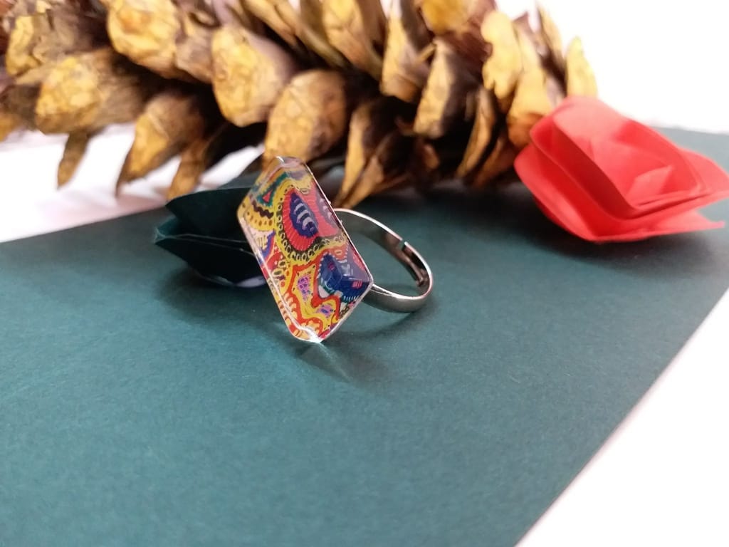 STATEMENT RECTANGLE RING view 2