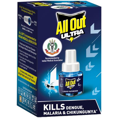 All Out Ultra Mosquito Repellant Refill - Bedtime Protection, 45 Ml