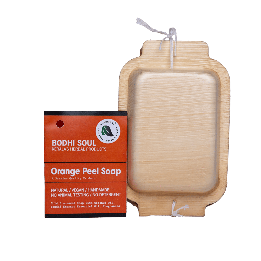 Bodhi Soul Orange Ayurvedic Soap | Handmade Citrus Soap for Glowing Skin | Orange Peel & Vitamin C | 75g