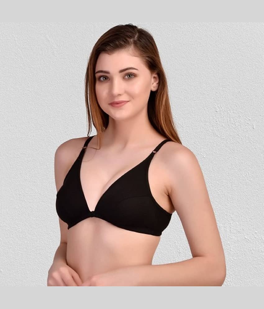 Zourt Cotton Non Padded Women's Minimizer Bra ( Black ) view 2
