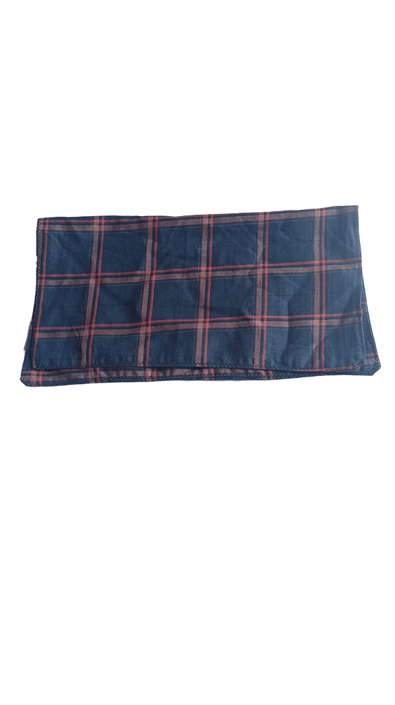 Blue and Red Plaid Handkerchief view 2
