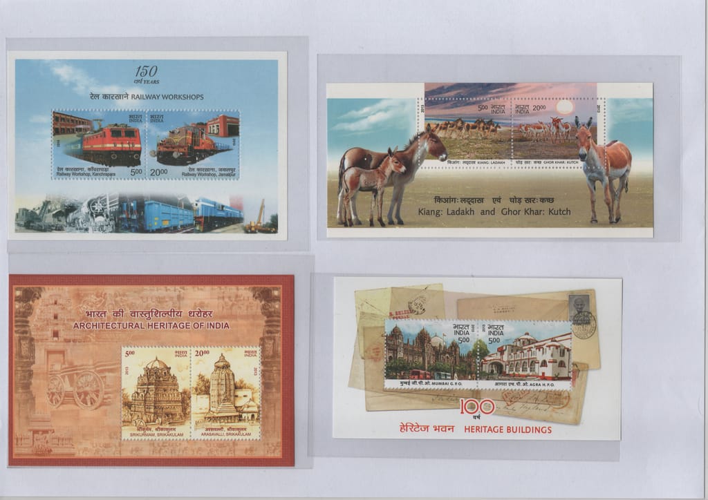Shobhaphila's Indian Miniature Sheet Year Pack Stamps 2013 ( 8 Stamps) view 2