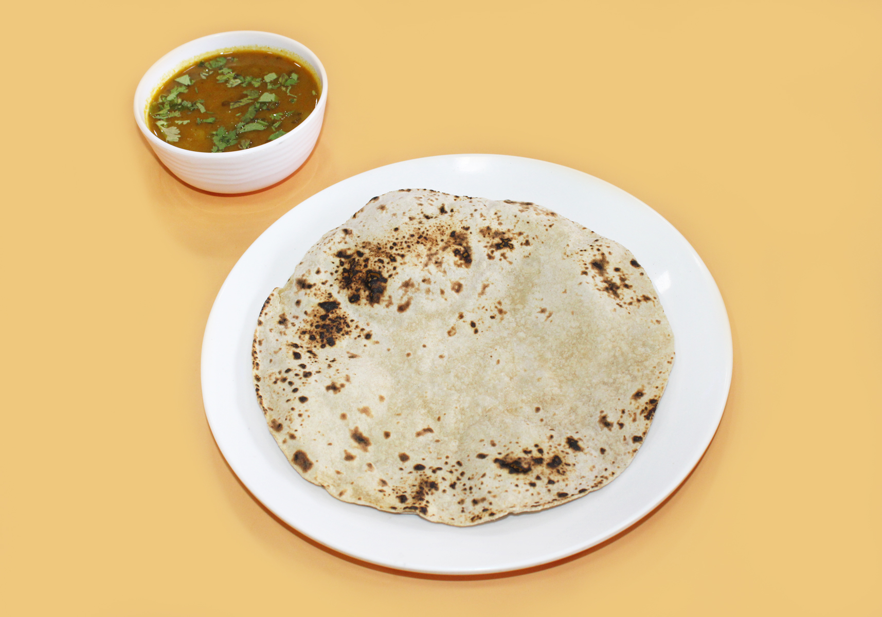 1 chapati with sabji