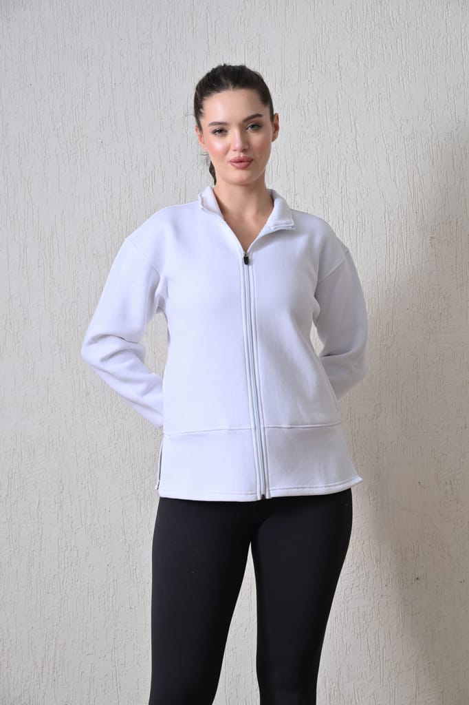 Body Smith Women Solid Full Sleeves Mesh Zipper view 2