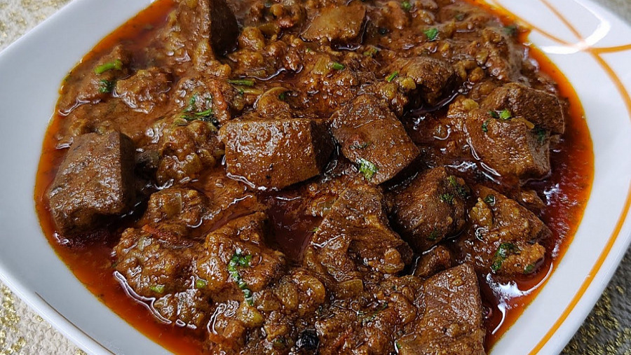 Mutton keema kaleji