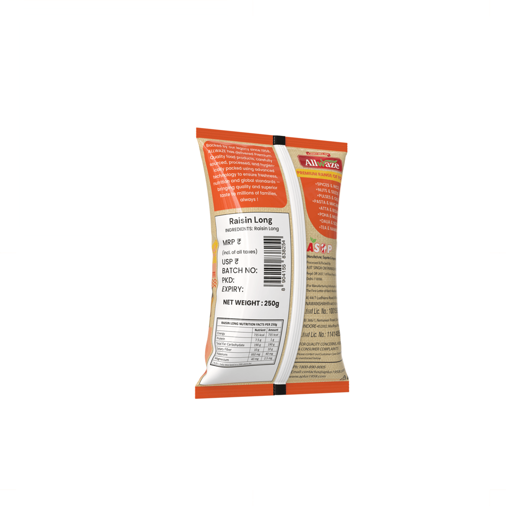Allwaze Raisin Long 250gram view 2