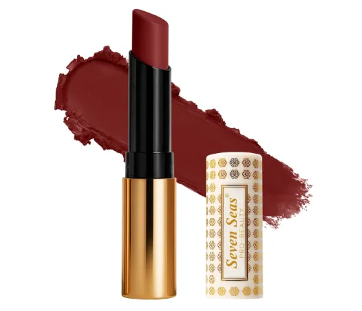 Velvet Shot Non-Transfer Lipstick | 14-Hour Long Lasting & Waterproof Magent Maroon (102) view 2