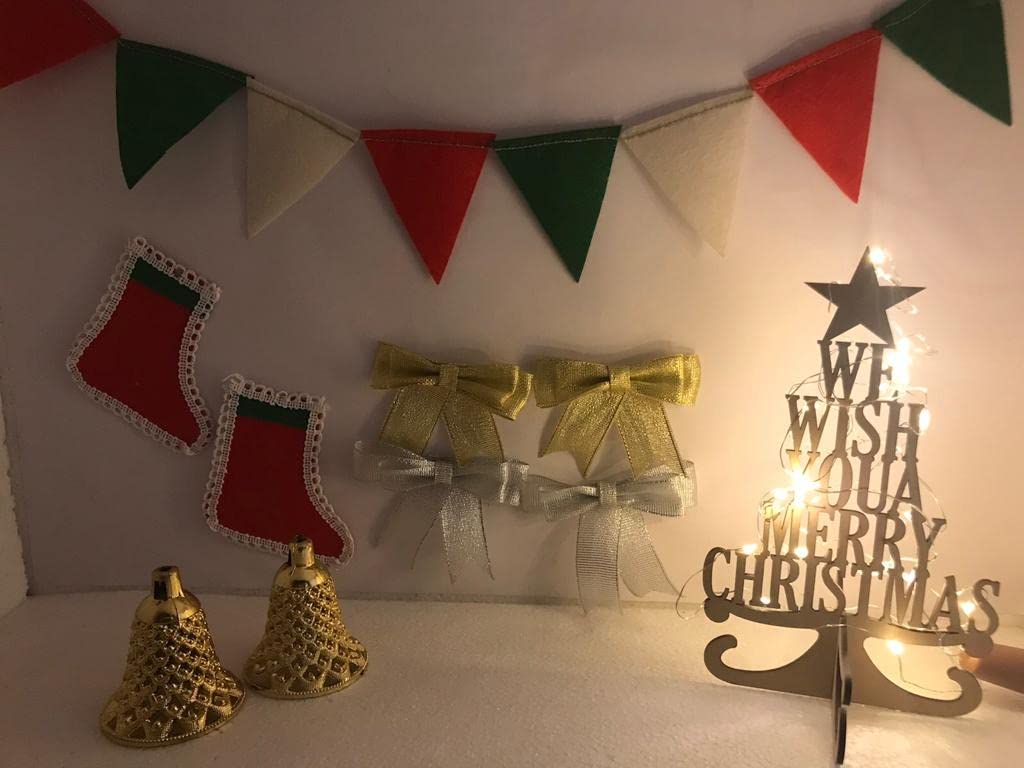 Christmas Tree Decoration Items,Christmas Ornaments,Christmas Bunting,Christmas Socks,Wooden Christmas Tree, Mod Kit,Christmas Bells view 2