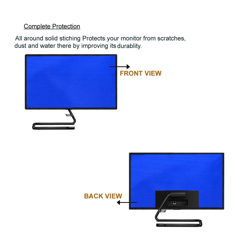 PalaP Super Premium Dust Proof Monitor Cover for HP All in ONE Desktop 21.5 inches (Bright Blue) view 2