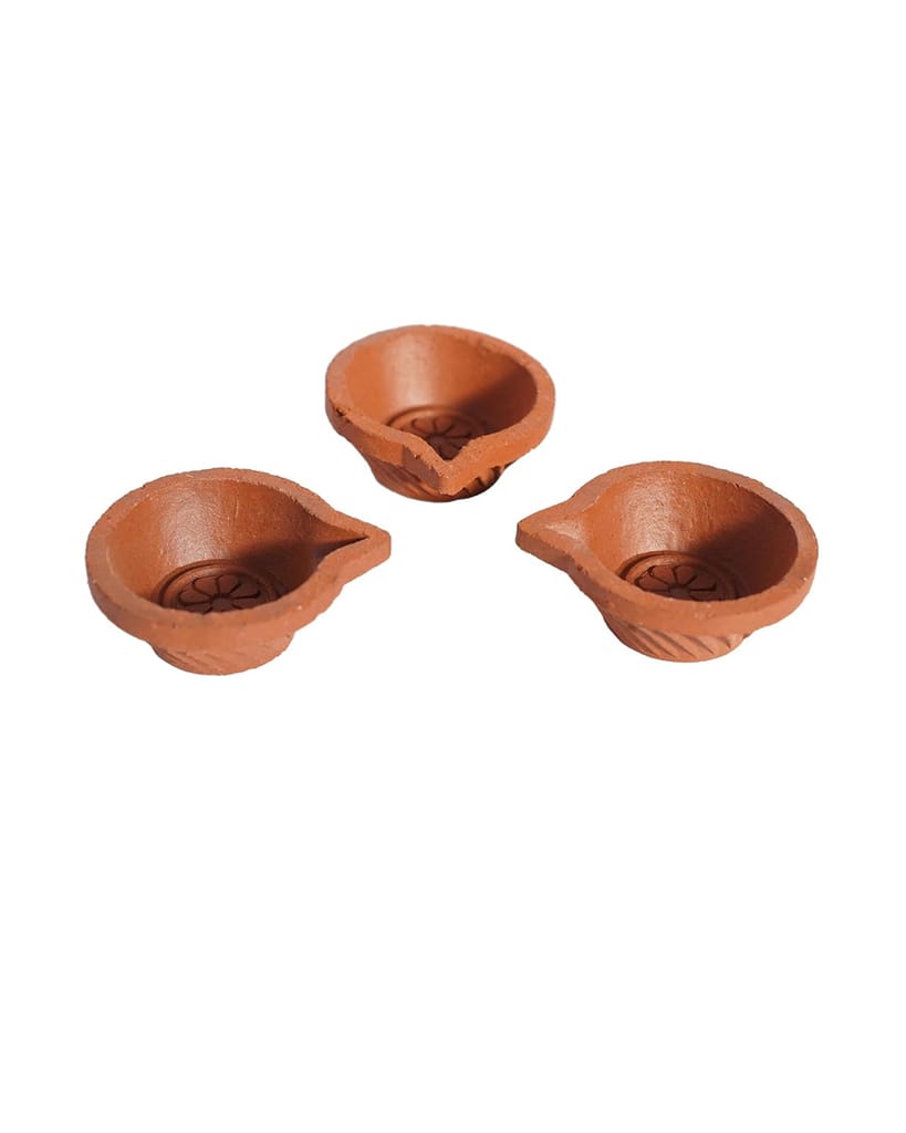 Natural Clay Diya (Yelamanchili) view 2