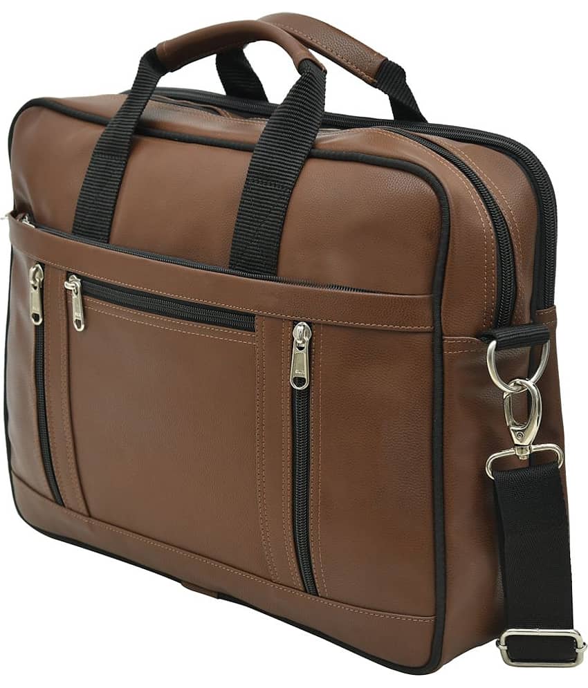 MATRICE 786 Brown P.U. Office Bag view 2