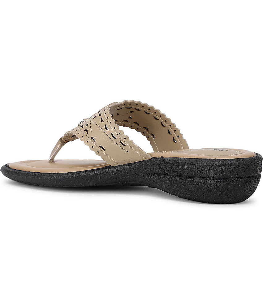 Bata Beige Women's Flats view 2