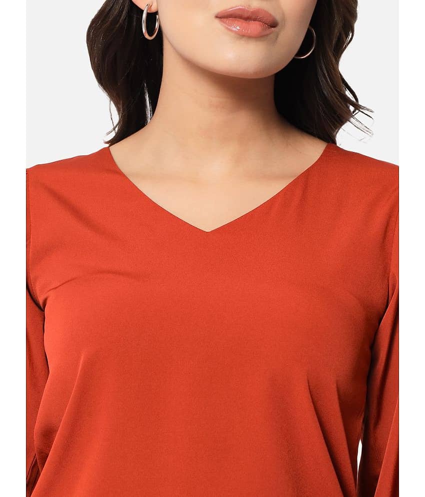 ALL WAYS YOU Women's Polyester Regular Top ( Orange ) view 2