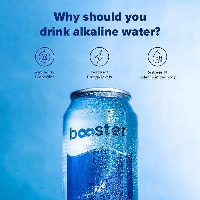 Booster Alkaline Drink, Mineral Rich-Alkaline Water pH 8+,Neutralizes Acidity and Supports For Building Immunity| (Pack Of 12) 500 ML view 2