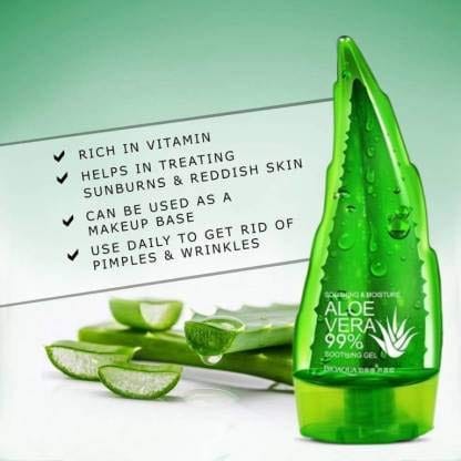 Elecsera 99% Pure & Organic Soothing Aloe Vera Gel For Face, Skin (100 ml) view 2