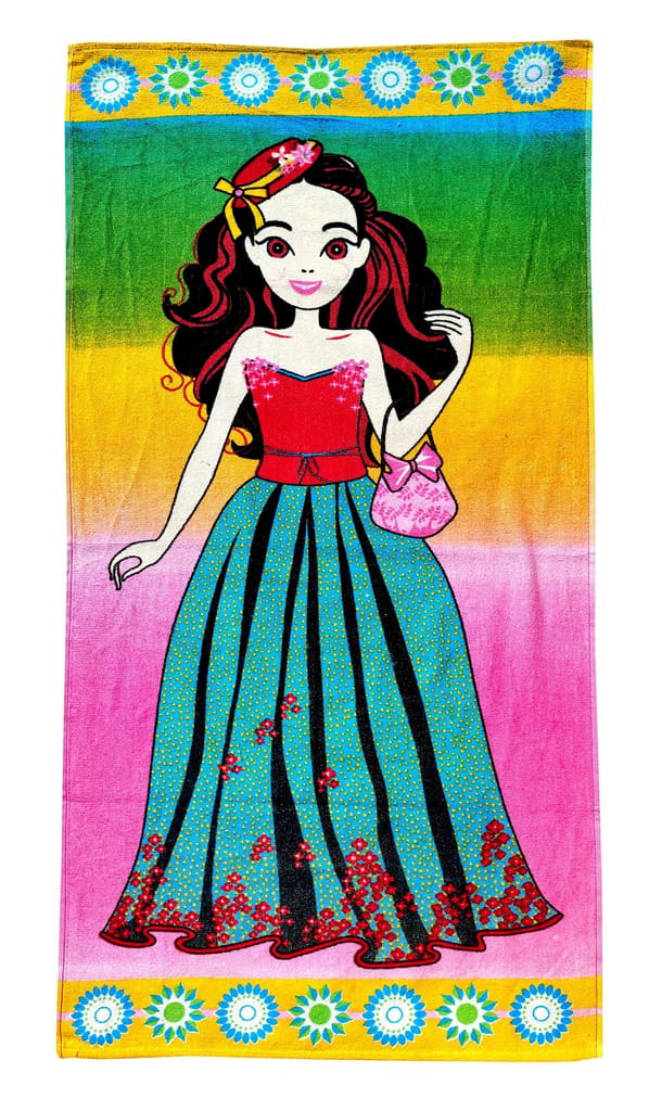 Mandhania Cotton Cartoon Printed Kids Bath Towels for Boys N Girls Pack of 2 view 2