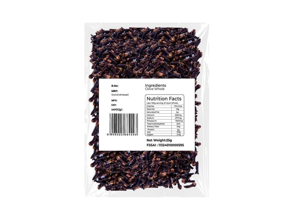 Edhwi Premium Whole Cloves, 25g | Aromatic & Flavorful | Perfect for Cooking, Baking, and Beverages | Gluten-Free & All-Natural | Rich in Antioxidants view 2