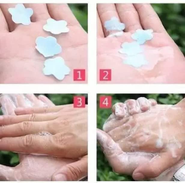 Elecsera Paper Soap, Cleaning/Washing Hand Petals Soap Flakes for indoor/Outdoor (6 x 20 g) view 2