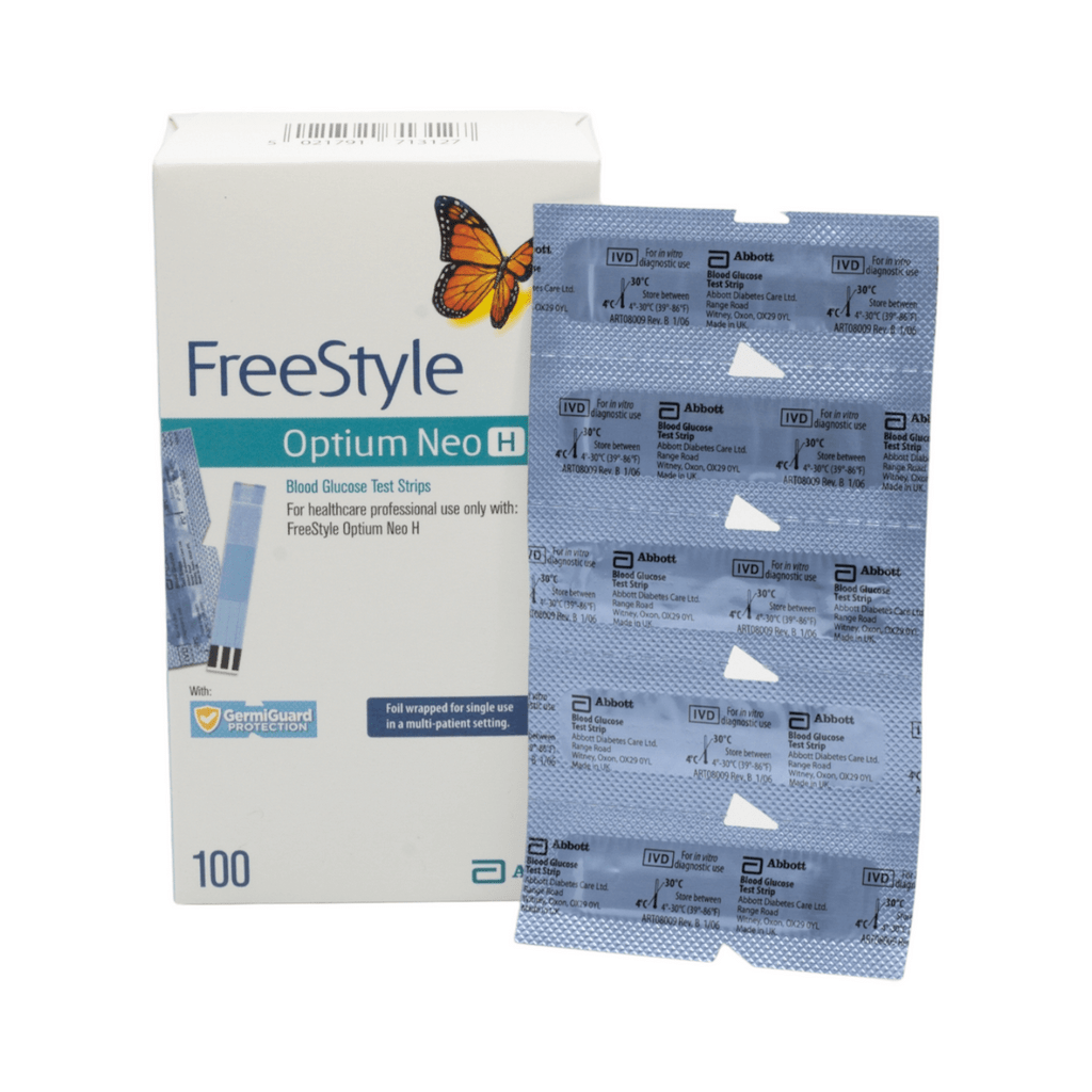 FreeStyle Optium Neo H Blood Glucose Test Strips - 100 Count view 2