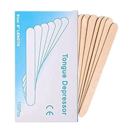 DESCO Standard Wooden Tongue Depressor (100 Piece) view 2