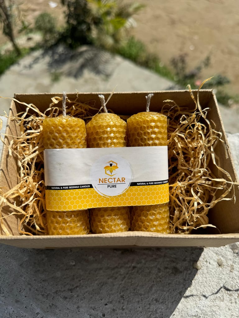 Beeswax Candle view 2