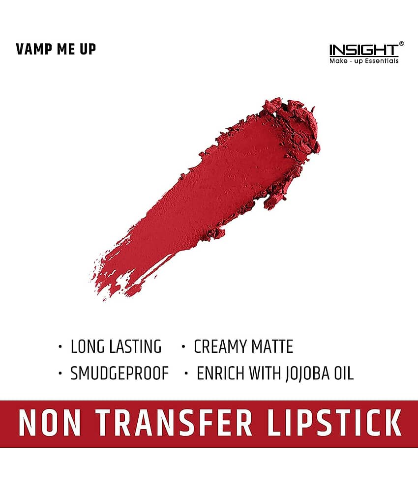Insight 24 Hrs Non-Transfer Bold Red Matte Lipstick Lightweight & Highly Pigmented With Super Stay Effect, 50gm view 2