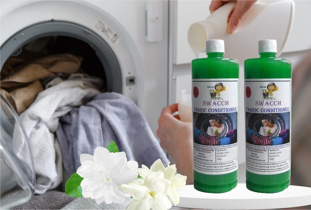 Swacch Fabric Conditioner (1 Litre) (Pack of 2) Jasmine view 2