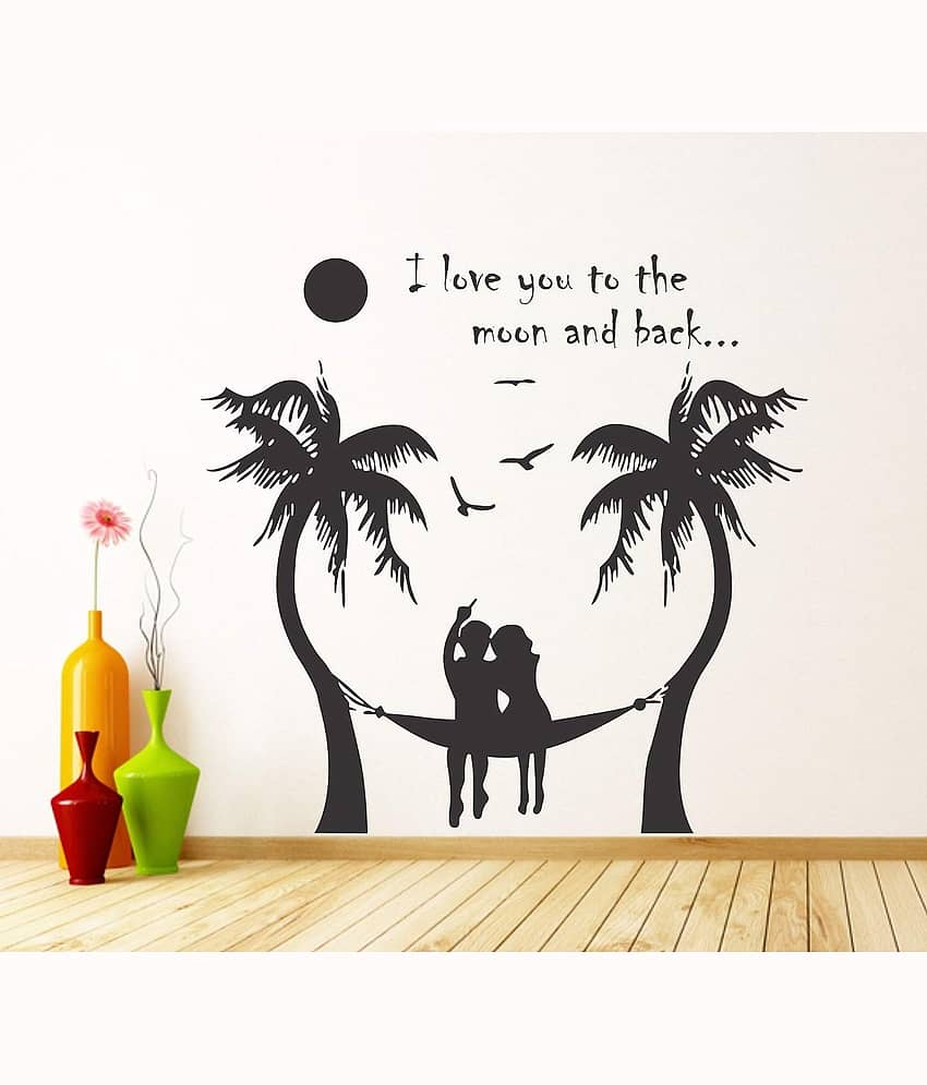 Inkfence Wall Sticker Romance & Love ( 90 x 100 cms )