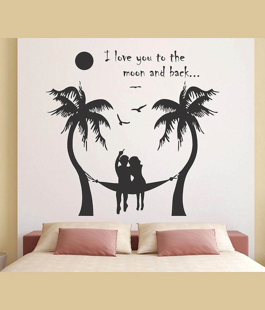 Inkfence Wall Sticker Romance & Love ( 90 x 100 cms ) view 2