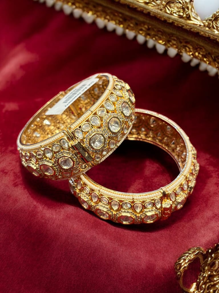 Kalyani Kundan Bangles By Dia Art Jewels view 2