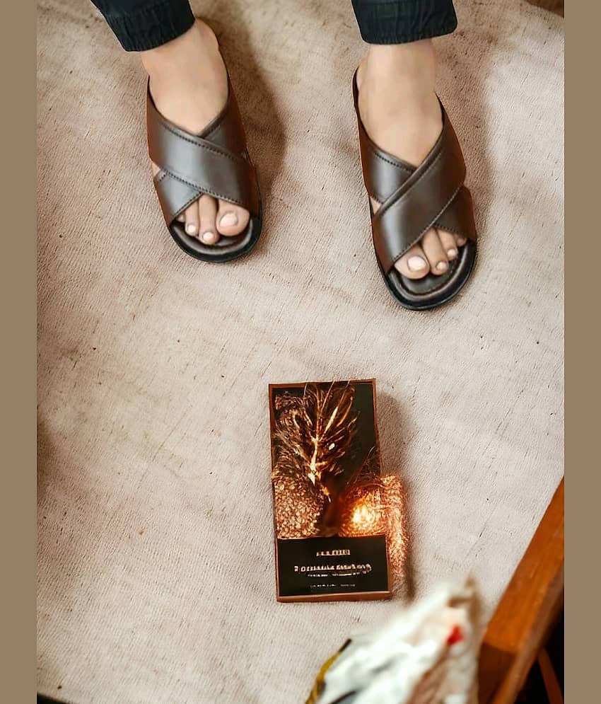 INFINITRENZ - Brown Men's Sandals view 2