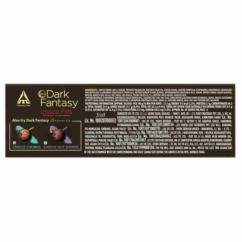 Sunfeast Dark Fantasy Choco Fills Cookies 75 g view 2