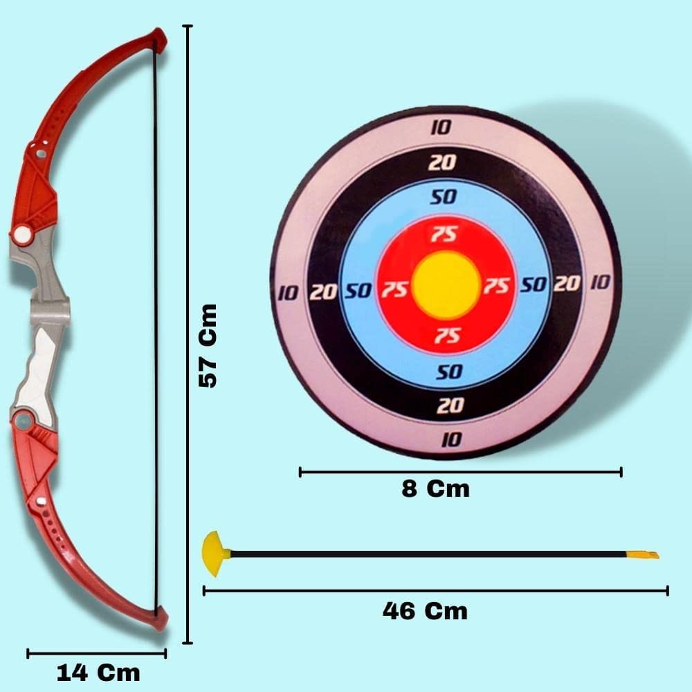 Planet Of Toys Archery Set for Kids Bow and Arrow Toys for Boys | Outdoor Sports Bow Arrow Dhanush Baan Target Game for Kids view 2