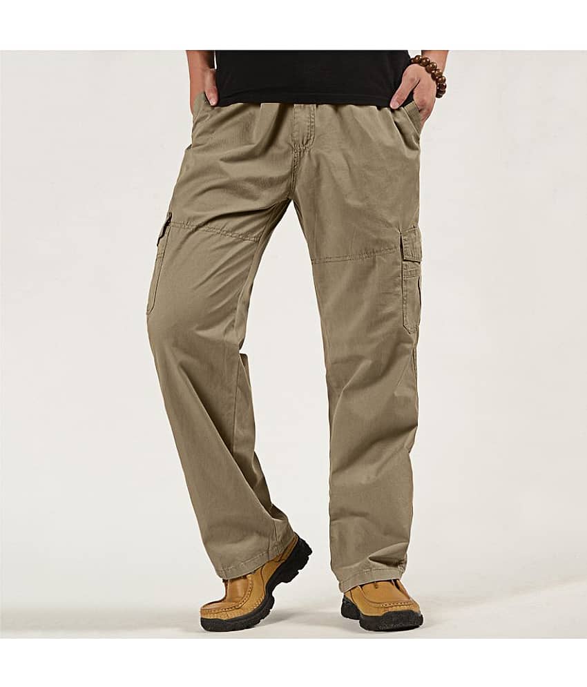 MULTIWA Gold Cotton Blend Men's Trackpants ( Pack of 1 ) view 2