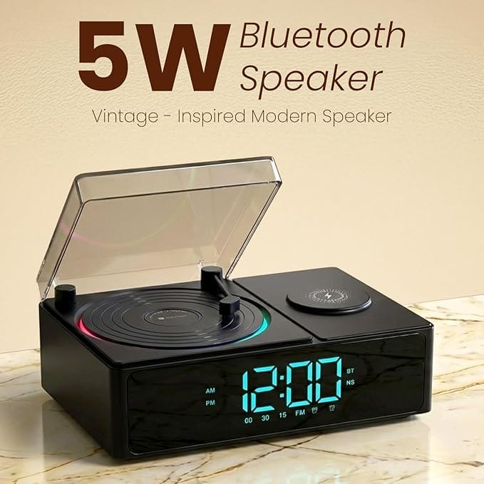 Portronics Sound Flow 15W Wireless Charging speaker view 2