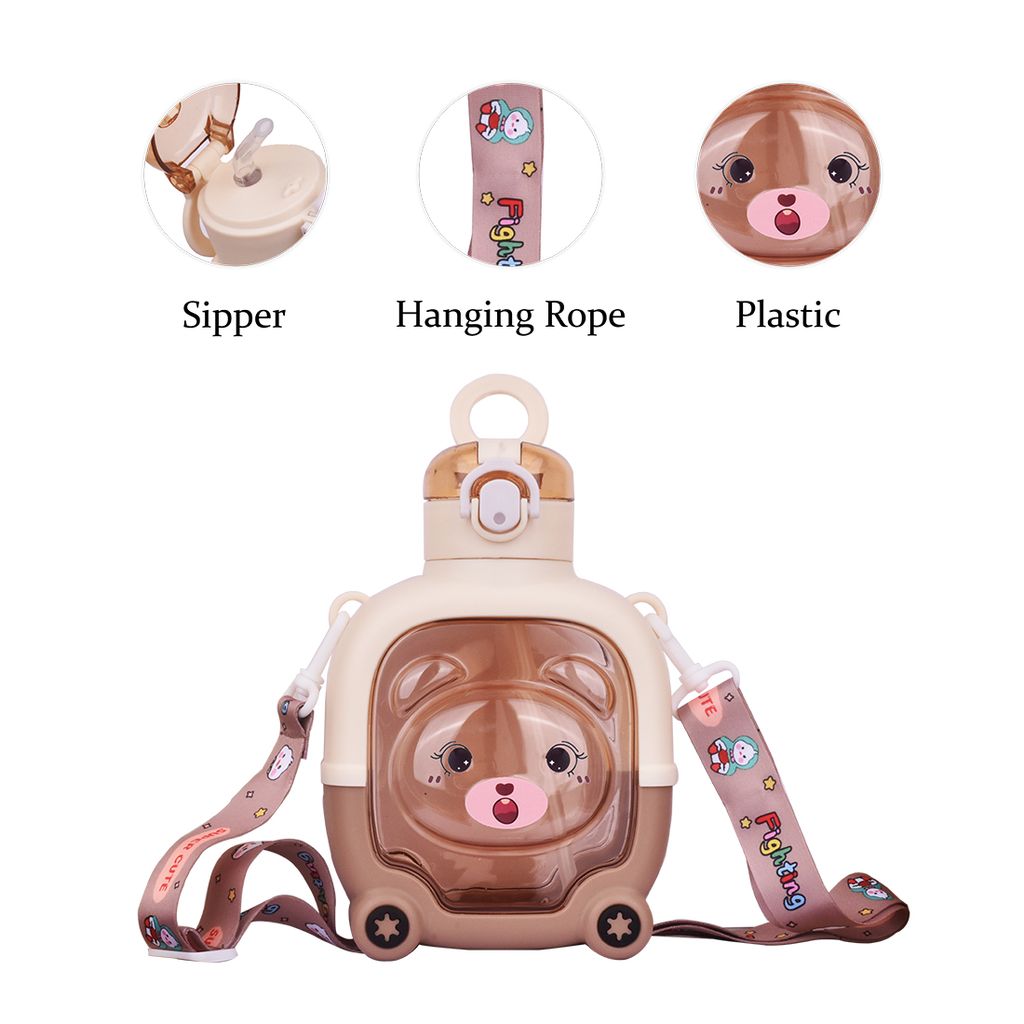Teddy Bear Water Bottle | Kids Sipper Water Bottle | Cute Bear Water Bottle | Teddy Water Bottle | Water Bottle Teddy | Water Bottle Teddy Bear | Kids Water Bottle | Children's Water Bottle | School Kids Water Bottle | Sipper Water Bottle view 2