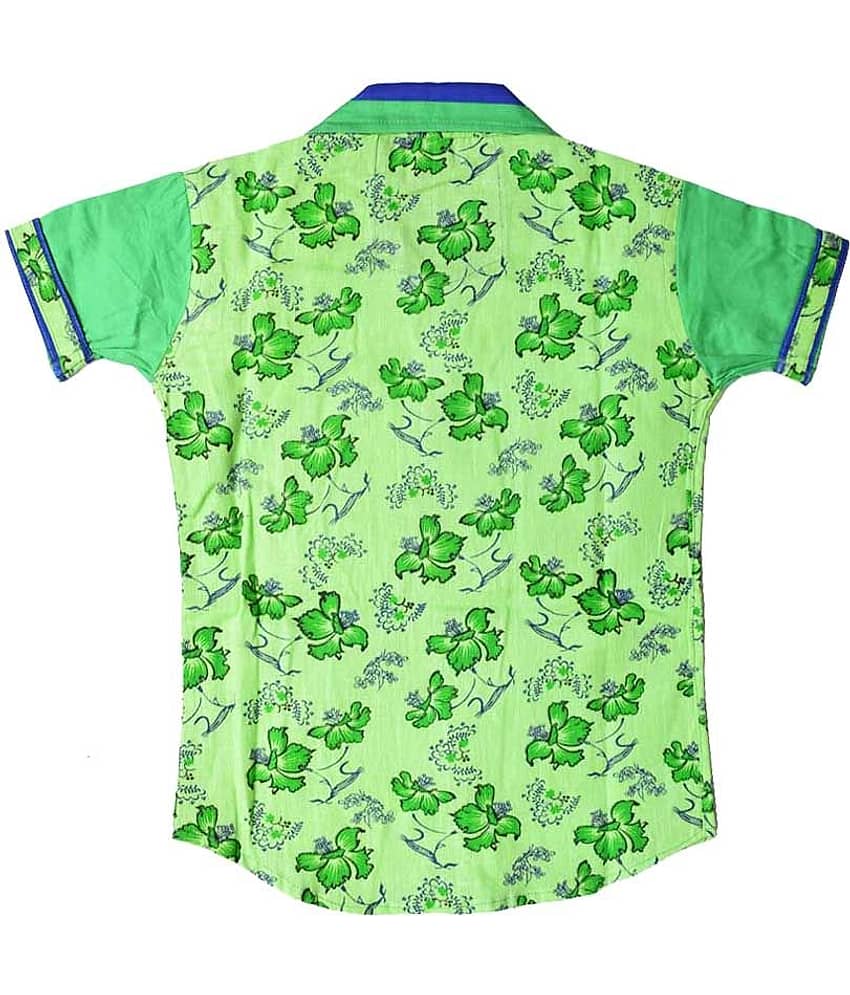 British Terminal Pack of 1 Boys 100% Cotton Half Sleeves Shirt ( Multi Color ) view 2
