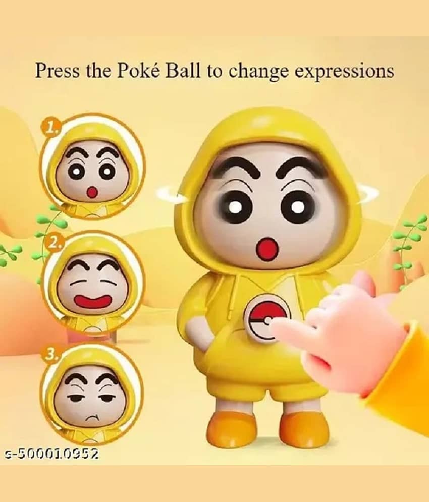 Sinchan Expression Changeable Toy Keychain view 2