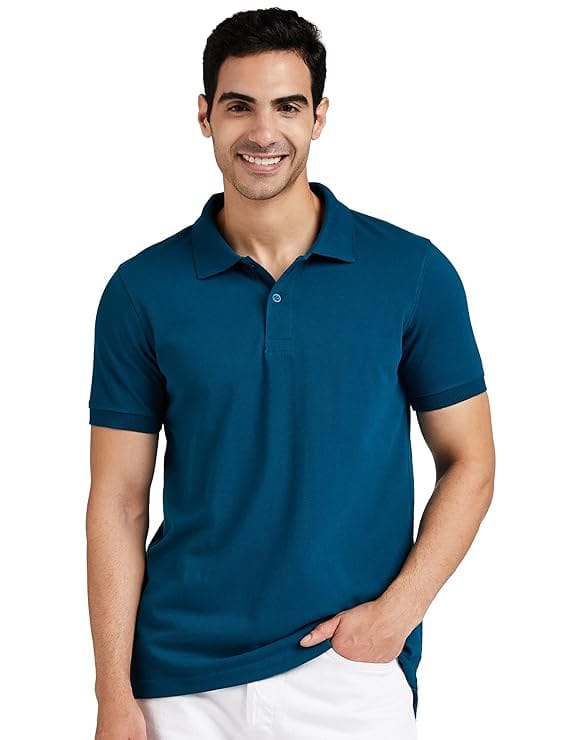Men's Slim Fit Short Sleeve Polo Shirt Pack of 2