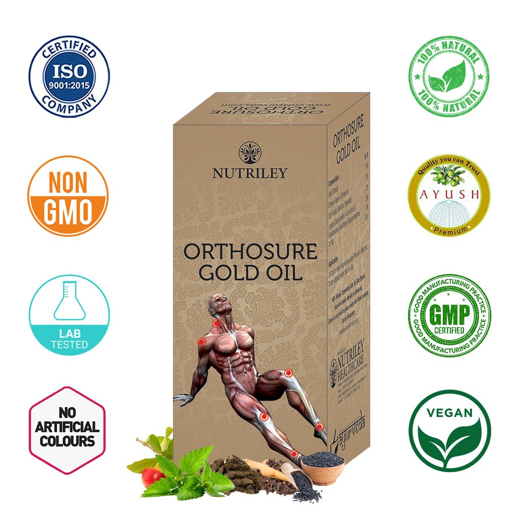 Nutriley Orthosure Gold Oil - Joint Pain / Arthritis Oil (30ML) view 2