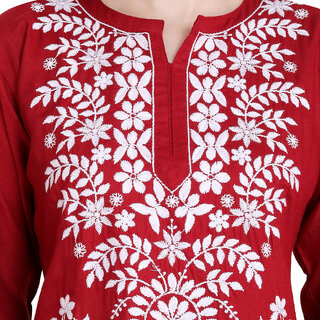 Lucknowi Rayon Cotton Kurta view 2